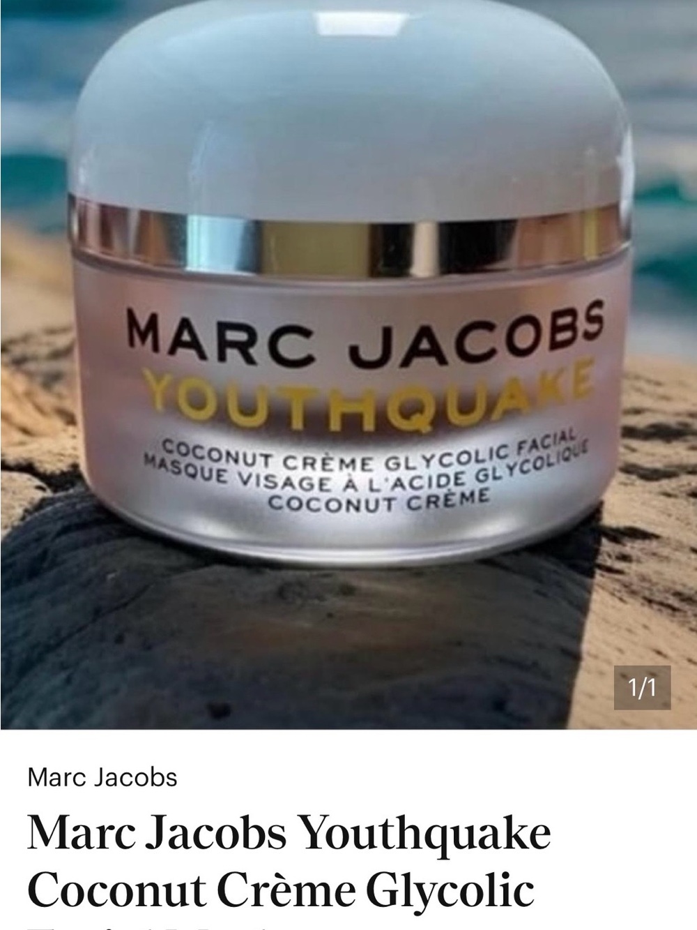 Marc Jacobs Youthquake Coconut Crème Glycolic Facial -